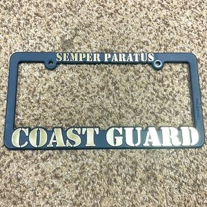 COAST GUARD SEMPER PARATUS License plate frame
